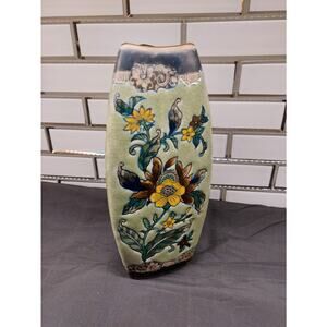Vintage Formalities 10.5" Ceramic Vase Imperial Peony Collection by Baum Bros